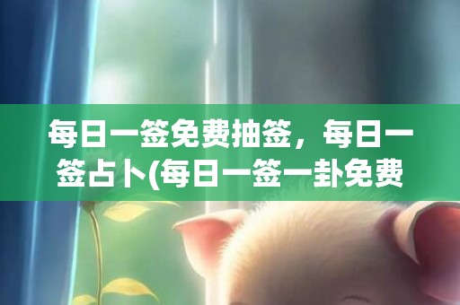 每日一签免费抽签，每日一签占卜(每日一签一卦免费抽签9)