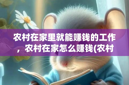 农村在家里就能赚钱的工作，农村在家怎么赚钱(农村在家里就能赚钱的工作有哪些)