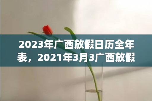2023年广西放假日历全年表，2021年3月3广西放假(2023年广西什么时候放)