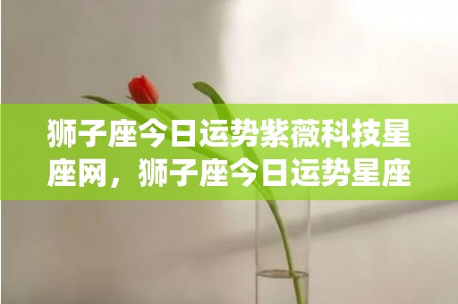 狮子座今日运势紫薇科技星座网，狮子座今日运势星座屋(狮子座今日运势紫薇科技星座网)