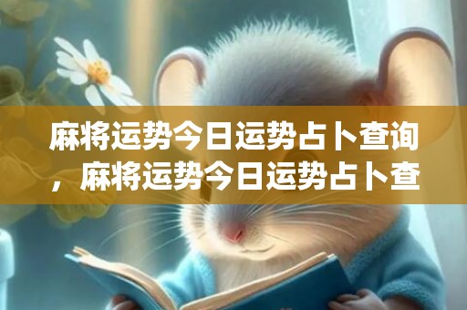 麻将运势今日运势占卜查询，麻将运势今日运势占卜查询(麻将运势今日运势占卜查询)
