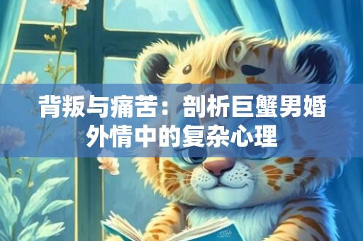 背叛与痛苦：剖析巨蟹男婚外情中的复杂心理