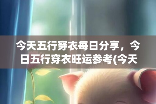 今天五行穿衣每日分享，今日五行穿衣旺运参考(今天的每日穿衣五行)