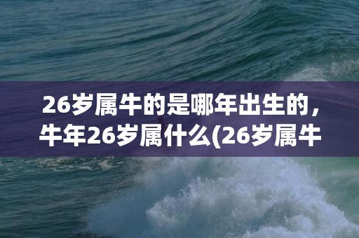 26岁属牛的是哪年出生的，牛年26岁属什么(26岁属牛的是哪年出生的)