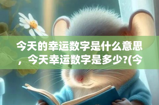 今天的幸运数字是什么意思，今天幸运数字是多少?(今天的幸运数字是多少?)