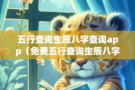五行查询生辰八字查询app（免费五行查询生辰八字查询算命生辰五行算命查询表）