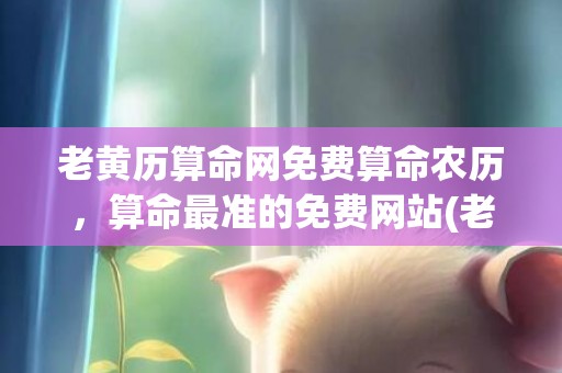 老黄历算命网免费算命农历，算命最准的免费网站(老黄历算命网免费算命农历)