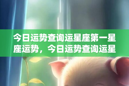 今日运势查询运星座第一星座运势，今日运势查询运星座屋(今日运势查询财运)