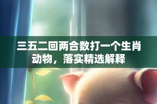 三五二回两合数打一个生肖动物，落实精选解释