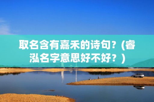 取名含有嘉禾的诗句？(睿泓名字意思好不好？)