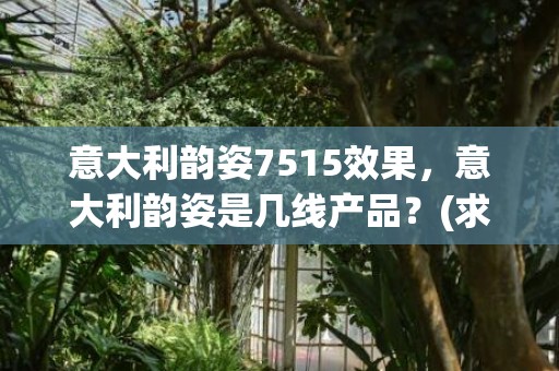 意大利韵姿7515效果，意大利韵姿是几线产品？(求一些好听的甜点名或咖啡名字。要好听的有寓意的哦~~~？)