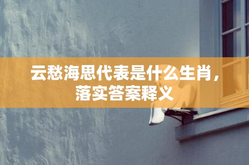 云愁海思代表是什么生肖，落实答案释义
