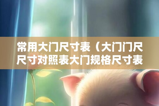常用大门尺寸表（大门门尺尺寸对照表大门规格尺寸表）