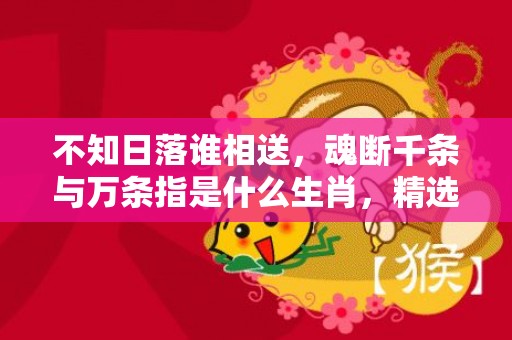 不知日落谁相送，魂断千条与万条指是什么生肖，精选落实答案