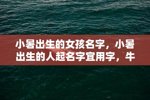 小暑出生的女孩名字，小暑出生的人起名字宜用字，牛宝宝取什么名字好