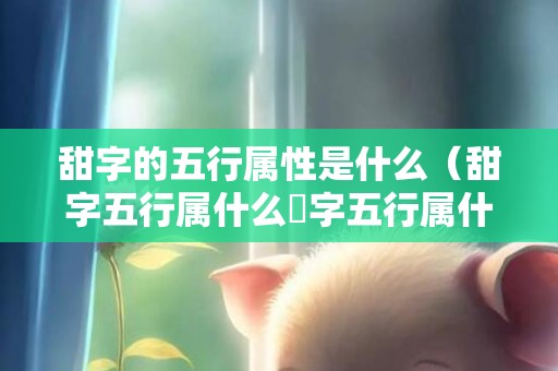 甜字的五行属性是什么（甜字五行属什么湉字五行属什么）