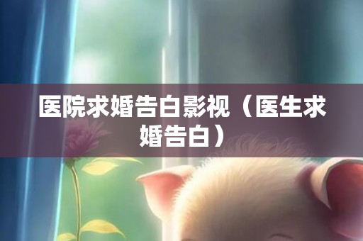 医院求婚告白影视（医生求婚告白）
