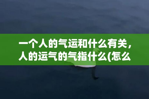 一个人的气运和什么有关，人的运气的气指什么(怎么坏一个人的气运)