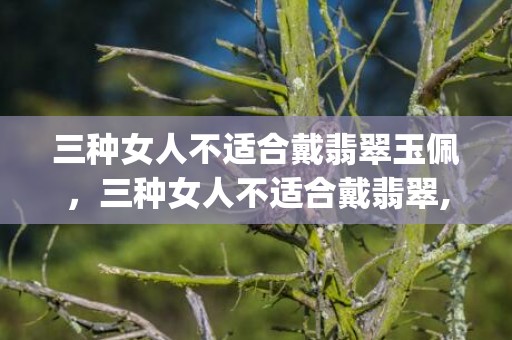 三种女人不适合戴翡翠玉佩，三种女人不适合戴翡翠,大家知道吗?(三种女人不适合戴貔貅)