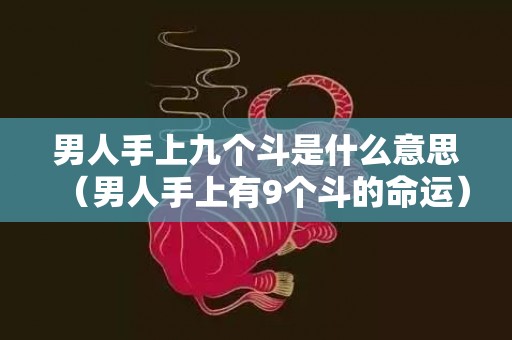 男人手上九个斗是什么意思（男人手上有9个斗的命运）