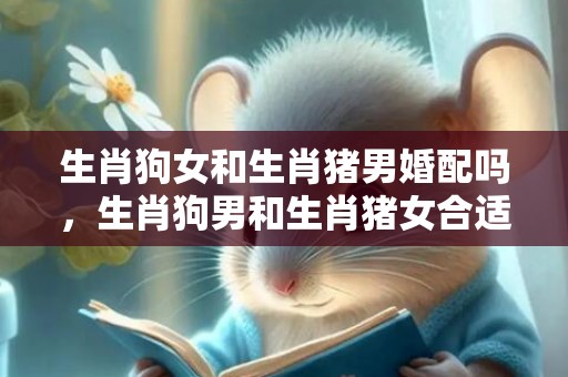 生肖狗女和生肖猪男婚配吗，生肖狗男和生肖猪女合适吗