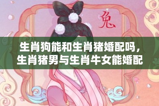 生肖狗能和生肖猪婚配吗，生肖猪男与生肖牛女能婚配吗