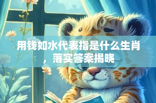 用钱如水代表指是什么生肖，落实答案揭晓