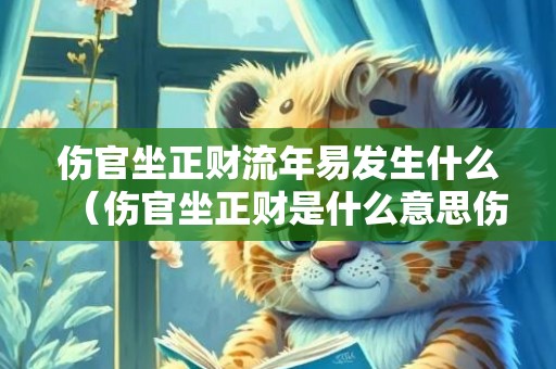 伤官坐正财流年易发生什么（伤官坐正财是什么意思伤官坐正官是伤官见官吗）