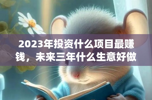 2023年投资什么项目最赚钱，未来三年什么生意好做(2023年投资什么项目最赚钱)