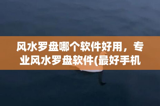 风水罗盘哪个软件好用，专业风水罗盘软件(最好手机风水罗盘软件)