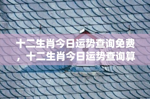 十二生肖今日运势查询免费，十二生肖今日运势查询算命先生(十二生肖今日运势查询免费)