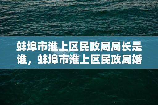 蚌埠市淮上区民政局局长是谁，蚌埠市淮上区民政局婚姻登记中心电话号码