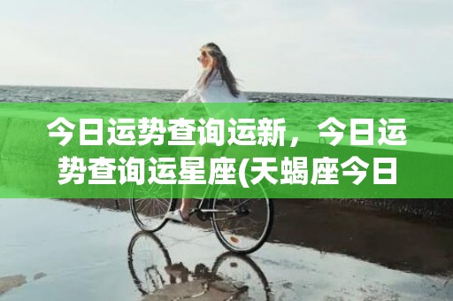 今日运势查询运新，今日运势查询运星座(天蝎座今日运势查询运)