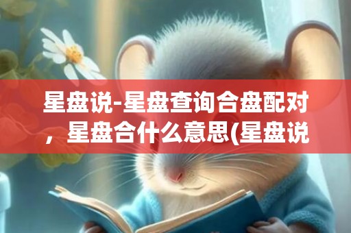 星盘说-星盘查询合盘配对，星盘合什么意思(星盘说)