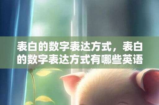表白的数字表达方式，表白的数字表达方式有哪些英语翻译怎么写