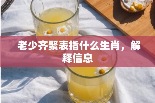  老少齐聚表指什么生肖，解释信息