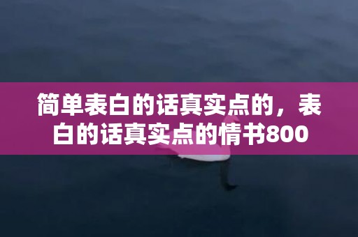 简单表白的话真实点的，表白的话真实点的情书800