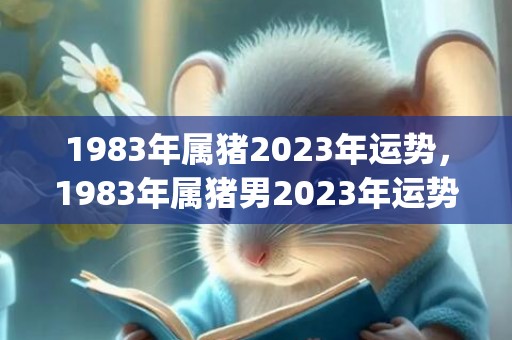 1983年属猪2023年运势，1983年属猪男2023年运势及运程每月运程算命网(1983年属猪2023年下半年运势)