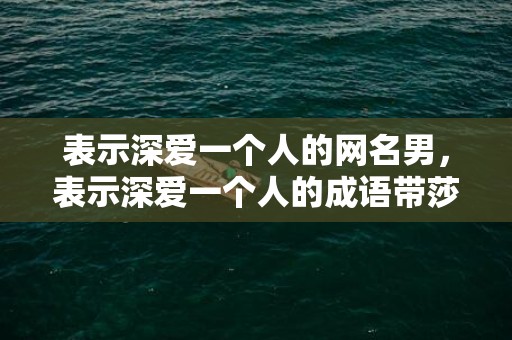 表示深爱一个人的网名男，表示深爱一个人的成语带莎字开头的成语