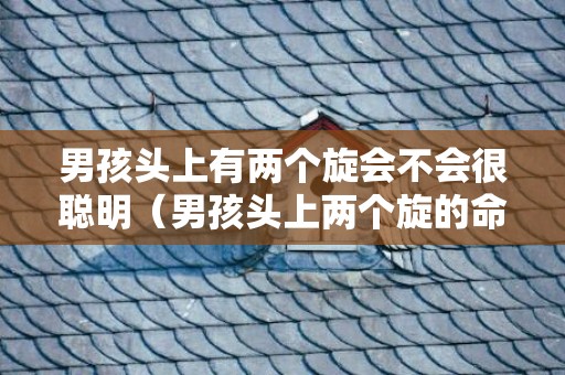 男孩头上有两个旋会不会很聪明（男孩头上两个旋的命运怎么样2个头旋位置与命运）