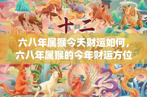 六八年属猴今天财运如何，六八年属猴的今年财运方位(六八年属猴今天运气如何呢)