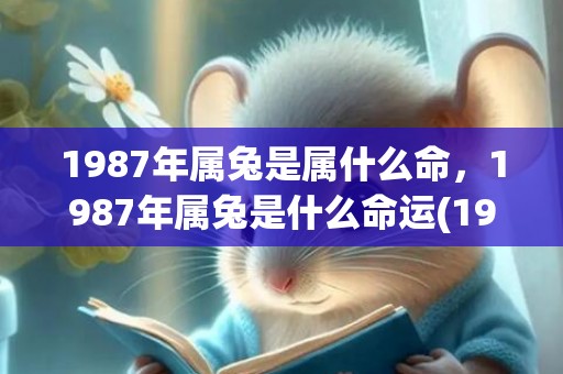 1987年属兔是属什么命，1987年属兔是什么命运(1987年属兔是火命还是木命)