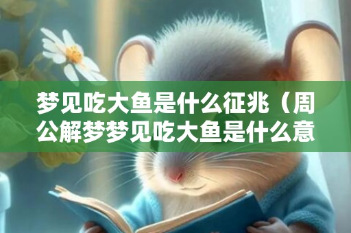 梦见吃大鱼是什么征兆（周公解梦梦见吃大鱼是什么意思梦见大鱼吃了大鱼）