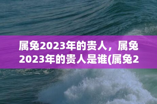 属兔2023年的贵人，属兔2023年的贵人是谁(属兔2023年的运势及运程1987年)