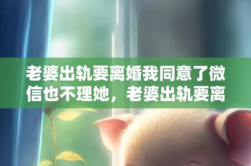 老婆出轨要离婚我同意了微信也不理她，老婆出轨要离婚我能拖得起吗怎么办呀