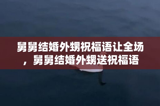 舅舅结婚外甥祝福语让全场，舅舅结婚外甥送祝福语