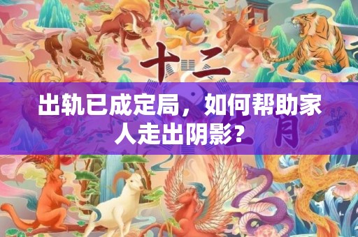 出轨已成定局，如何帮助家人走出阴影？