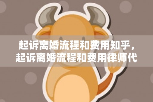 起诉离婚流程和费用知乎，起诉离婚流程和费用律师代理费标准一样吗知乎