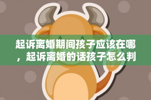 起诉离婚期间孩子应该在哪，起诉离婚的话孩子怎么判