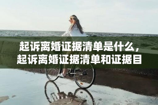 起诉离婚证据清单是什么，起诉离婚证据清单和证据目录一样吗有效吗怎么写
